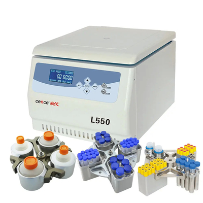 L550 مختبر الطب السريري طاولة جهاز الطرد المركزي السرعة المنخفضة السعة الكبيرة