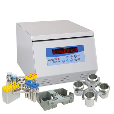 آلة الطرد المركزي السريع منخفضة السرعة TDZ5-WS مع 4 * 250ml السعة القصوى